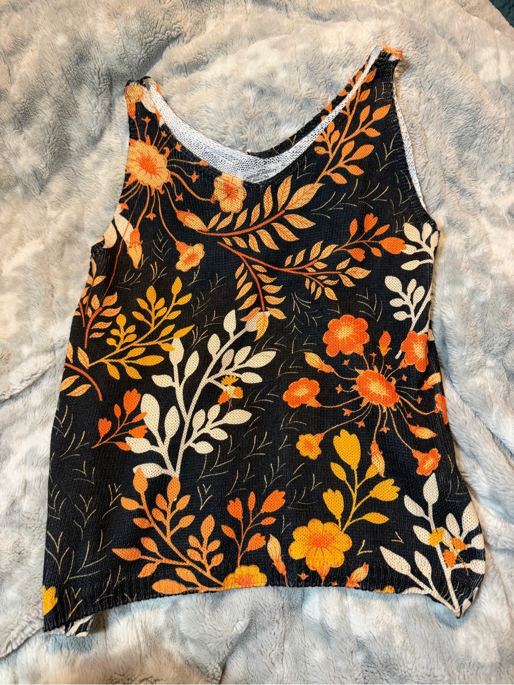 Laggia de Tessitori Knit Floral Tank Top